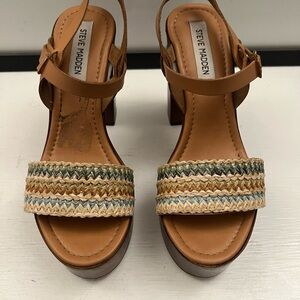 Steve Madden Multicolor Platform Sandals